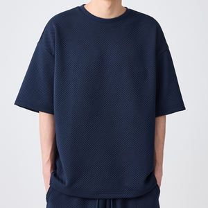 Camiseta Deportiva Formal de Alta Calidad con Cierre de Cremallera, Tejida con Fibra de Bambú, 400 Gramos, Corte Ajustado, Transpirable, de Secado Rápido, Pantalones Cortos para Correr - Product Image 4