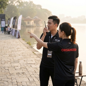 Camiseta Personalizada para Uso Diario, Unisex, Transpirable, Ligera, al por Mayor, Camiseta Polo Personalizada para Eventos de Maratón, Ropa Deportiva Transpirable para Personal - Product Image 5