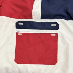 เสื้อแจ็คเก็ตกันลมแบบมีฮู้ด สีสันตัดกัน ระบายอากาศได้ดี มีซิป ขนาดใหญ่พิเศษ สั่งทำได้ แบบวินเทจ สำหรับวิ่งและออกกำลังกาย - Product Image 5