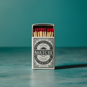 Cardboard Safety <b>Matchbox</b> for Convenient Storage and Transport - Product Image 1