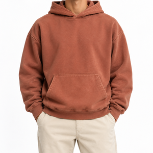 Sweat-shirts amples pour hommes, confortables pour tous les jours, sweats-shirts surdimensionnés pour hommes, en coton molletonné, tissu en coton chaud - Product Image 5