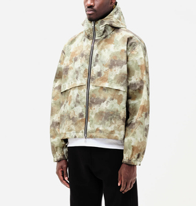 Stitchmode Outdoor Winter Camouflage Printed Windbreaker Hiking <b>Jacket</b> Mens Nylon Tear Resistant Waterproof Breathable Hooded - Product Image 4