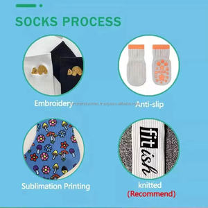 Chaussettes de sport montantes pour hommes en coton, à compression, antidérapantes, chauffantes, en bambou, avec motifs de dessins animés, pour l'hiver, personnalisables, OEM, en gros - Product Image 6