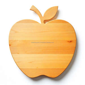Planche à découper en bois en forme de pomme, choix de qualité supérieure, fabriquée en hêtre vapeur, passe au lave-vaisselle, durable et antidérapante pour un usage quotidien en cuisine - Product Image 6