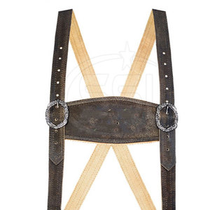 Shorts en cuir classiques pour hommes, style Lederhosen, design traditionnel allemand écologique pour les célébrations festives et culturelles - Product Image 2