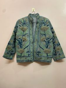 Handmade Outerwear Seasonal Outfits Hand Embroidered <b>Short</b> <b>Jacket</b> Unisex Coat Handmade Suzani <b>Short</b> <b>Jacket</b> - Product Image 6
