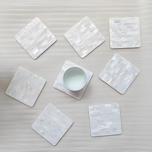 Sous-verres en nacre les plus vendus, prix le plus bas, mosaïque incrustée de nacre, sous-verres pour boissons, livraison mondiale - Product Image 6