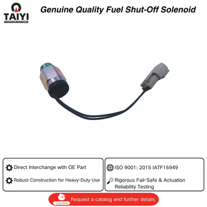 6676029 Solénoïde d'arrêt de carburant pour chargeuse compacte sur chenilles Bobcat, OEM/ODM disponible, sans <span class=keywords><strong>OMQ</strong></span> - Product Image 1