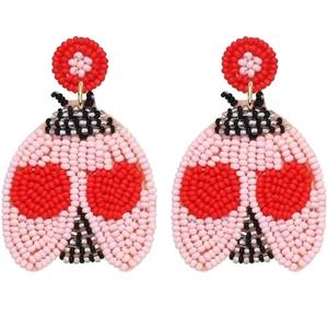 Pendientes de Moda para Mujer al por Mayor, Hechos a Mano, Bordados con Paisajes Exóticos, Estilo Bohemio, para Fiestas Navideñas, Estilo Indio, Personalizados - Product Image 2
