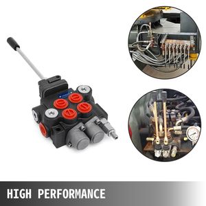 Valvola di Controllo Idraulica a 2 Bobine con Joystick, 11GPM, Valvola Direzionale Idraulica per Trattori a Doppia Azione per Sistemi Idraulici - Product Image 3