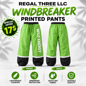 Pantalon de jogging pour homme, coupe large, imprimé, coupe-vent, léger, séchage rapide, pour la randonnée, décontracté, 100% nylon polyester, pantalon d'été - Product Image 1