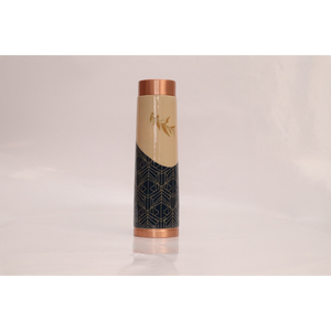 Handcrafted Designer Pure Copper Water <b>Bottle</b> Ayurvedic Leak Proof Jointless <b>Flask</b> for Yoga Gym & Corporate Gifting - Product Image 1