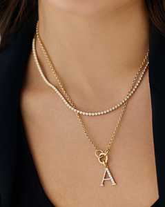 Colliers Tennis en Or Massif 14k 18k avec Diamant de Laboratoire Rond Sertie en Bezel 2.2mm – Bijoux de Luxe Classiques pour un Port Quotidien Unique et Polyvalent - Product Image 3