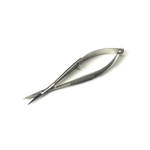 Ciseaux de manucure en acier inoxydable, lame droite, pointe acérée, poignée en caoutchouc durable, pour les soins des ongles, utilisation par les adultes - Product Image 3
