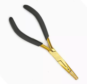Pinzas Profesionales de Alta Calidad para Extensiones de Cabello, de Acero Inoxidable Quirúrgico Plateado, Personalizables, para Uso Comercial - Product Image 3