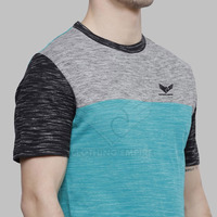 T-shirt de sport pour homme sur mesure, séchage rapide, respirant, anti-plis, coupe classique, col rond avec logo imprimé uni – Vente en gros