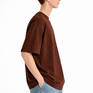 เสื้อยืดโอเวอร์ไซส์พิมพ์ลาย DTG ผู้ชาย ผ้าฝ้าย 100% ทรงหลวม ไหล่ตก คอกลม สไตล์ลำลอง วินเทจ ทรงใหญ่ สตรีทแวร์ - Product Image 3