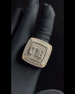 Bague personnalisée avec nom sertie de moissanite VVS, en argent sterling 925, passe le testeur, bijou personnalisé pour homme, cadeau pour lui - Product Image 6