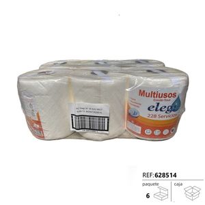 Rotoli di Carta Multiuso Elegi, 6 Rotoli in Tessuto Non Tessuto per Pulizia della Cucina - Product Image 2