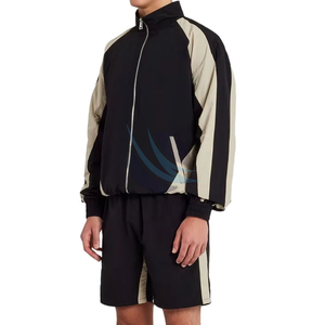 Top Selling Sportswear Track Sets Wholesale <b>Men</b> Nylon Sweatsuit Zip up <b>Jackets</b> and Jogger Set Tracksuit Windbreaker Sets 2026 - Product Image 2