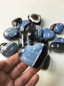 Ópalo Azul Natural de Owyhee en Forma de Corazón, Pulido a Mano, Piedra Preciosa para Feng Shui, Decoración del Hogar, Cristal Curativo - Product Image 5
