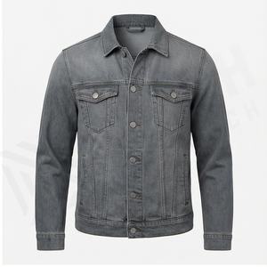 Nueva moda precio barato mujeres chaquetas de mezclilla de manga larga último estilo señora Jean chaquetas para adultos Jean chaqueta hombres - Product Image 2