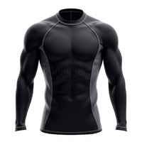 Meilleur fabricant, prix imbattable, haut de gamme, rash guard pour homme, vente en gros, personnalisation de votre logo, toutes tailles disponibles.