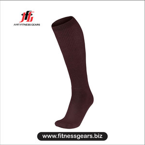 Just Fitness Gears Knee High <b>Socks</b> Solid Breathable Knitted for Cycling Adults - Product Image 2