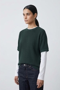 T-shirt gaufré double couche pour femme, manches longues, couleur unie, en polyester, col rond - Product Image 5