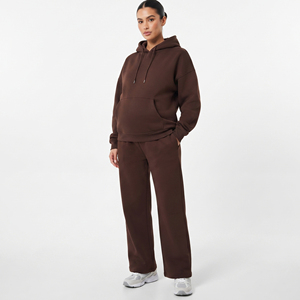 <b>Women</b> Maternity Hoodie <b>Jogger</b> Set Winter Nursing Maternity Tracksuits Ladies Heavyweight Cotton <b>Fleece</b> Maternity Tracksuit - Product Image 5