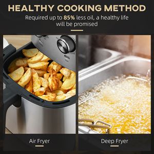 Friggitrice ad Aria Digitale da 6,9 Qt, 1700W, Circolazione a 360°, Timer Regolabile, Cottura Sana, Nera - Product Image 4