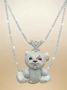 Colgante de Oso Teddy Iced Out Personalizado, Aterrador y Enojado, Joyería Hip Hop, Colgante de Plata 925, Símbolo de Amor y Cuidado, Regalo de Joyería Hip Hop - Product Image 5