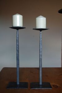 High Quality Iron Black Color Coated <b>Candle</b> Holder Set Of 3 With Three Different Sizes From Mehsam Exports - Product Image 2