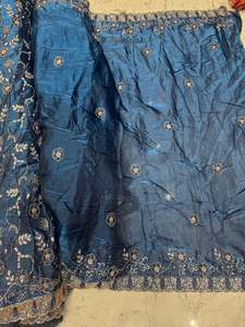 Tela de seda de lujo, material de diseñador para vestidos de noche, vestidos de fiesta, ropa étnica, textil de moda, suministro al por mayor premium, India - Product Image 2