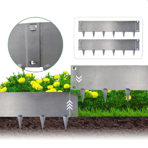 Factory Price Steel Edging Construction Galvanized Steel Powder Coated Plus Connector Outdoor Garden Equipment <b>Planter</b> <b>Box</b> - Product Image 1