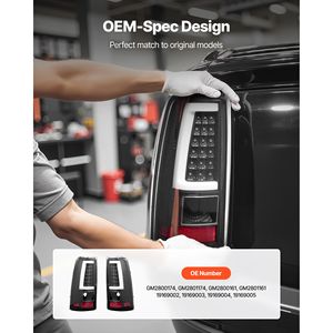 Feux arrière compatibles pour Chevrolet Silverado 1500/1500 HD 2003-2006 et Chevrolet Classic 2007, 2 pièces, ambre, Dri - Product Image 3