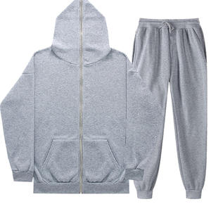 เสื้อฮู้ดดี้ผู้ชายแบบมีซิปเต็มตัว ผ้าเทอร์รี่ น้ำหนักเบา ไซส์ใหญ่พิเศษ ป้องกันลม  โลโก้สั่งทำได้ สำหรับฤดูหนาว - Product Image 6