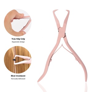 Stainless Steel Hair Extension <b>Pliers</b> <b>Sets</b> Kit with Hook Needle Professional Wholesale Hair Extensions Tools With Custom Label - Product Image 2