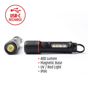 Mini llavero portátil de 400 lúmenes con base magnética, linterna USB-C - Product Image 3