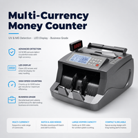 Machine à compter les billets de qualité professionnelle AL-6300, détection UV/MG, reconnaissance automatique des devises, écran LCD, compatible avec les billets de banque du monde entier