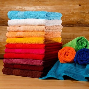 Serviettes en coton - Certifiées Oeko-Tex, anti-rides et antibactériennes, unisexe - Product Image 1