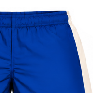 <b>Mens</b> Royal Blue <b>White</b> Athletic Running <b>Shorts</b> Contrast Panel Elastic Waist Lightweight Sports Training Gym Casual Activewear - Product Image 5