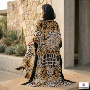 Women Printed <b>Kaftan</b> Dress Lightweight Beach Wear Loose Fit <b>Summer</b> Fabric Island Vacation Bulk Manufacturing Supply - Product Image 5