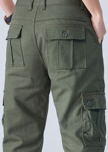 Pantalon cargo homme décontracté en coton 100% léger et écologique, coupe droite, multi-poches, grande taille, nouvelle collection, vente flash - Product Image 5