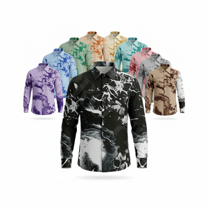 เสื้อเชิ้ตชายหาดแขนสั้นคุณภาพสูงสำหรับผู้ชาย ขายส่งเสื้อผ้า OEM ODM ลายพิมพ์ศิลปะแบบกำหนดเอง - Product Image 1