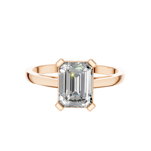 Fine Jewel Four Claw Prong 2CT Emerald Cut VVs1 Moissanite S925 Sterling <b>Silver</b> Signet Wedding Engagement <b>Ring</b> for Women Gift - Product Image 5