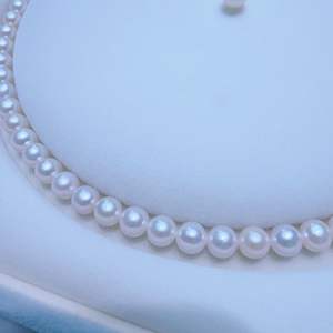 Collar de Perlas de Agua Dulce sin Semillas de 6 mm de Zhuji, Cadena Lisa Versátil, Cierre de Plata S925, Ajustable con Ajuste Cómodo - Product Image 2