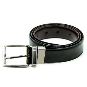 Cinturón Formal de Cuero Genuino con Hebilla Rectangular en Colores Negro y Marrón, Material Duradero de Piel de Vaca - Product Image 5