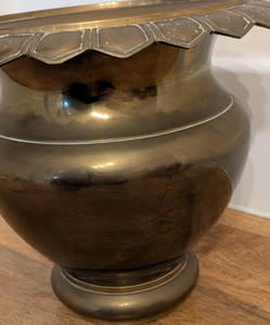 Vase à fleurs en métal doré rustique de luxe, forme d'urne décorative, pot de fleurs pour centre de table de mariage et d'événements, très demandé - Product Image 2