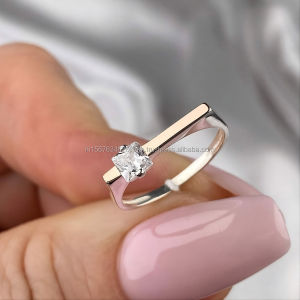 IGI/GIA Lab Grown Cut Diamond Vintage 14K Anillo de boda/compromiso amarillo Unisex Oro blanco fino para fiesta de aniversario-Worthy - Product Image 1